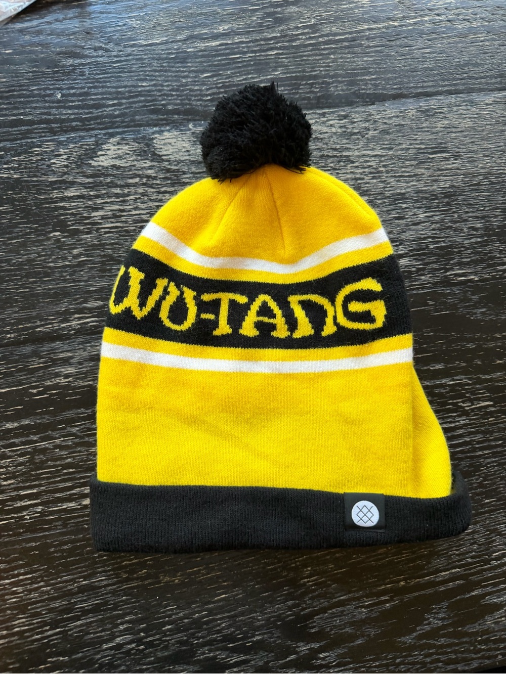 Stance Yellow and Black Wu-Tang Pom Beanie